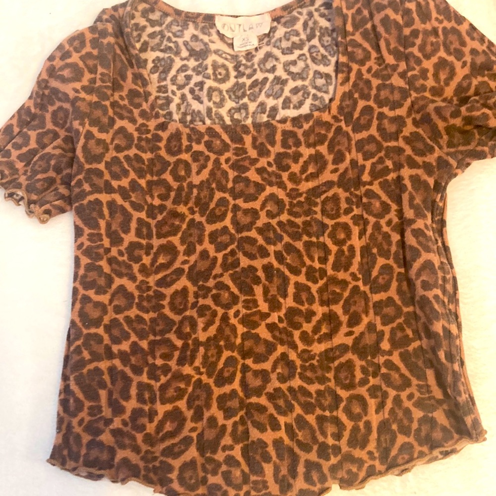 Cute cheetah top for lounging